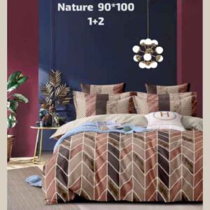 Nature Three Pcs Bedsheet Set