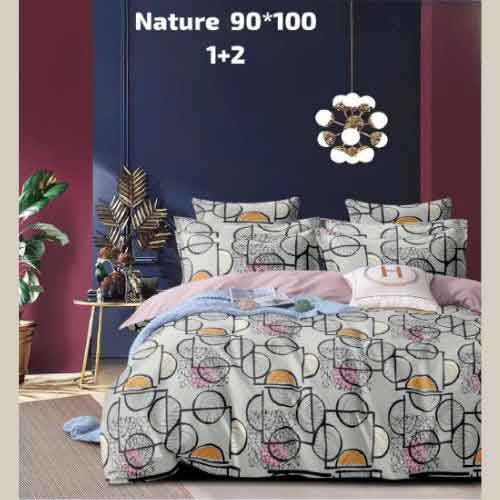 Nature Three Pcs Bedsheet Set