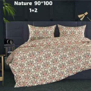 Nature Three Pcs Bedsheet Set