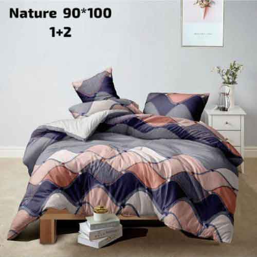 Nature Three Pcs Bedsheet Set