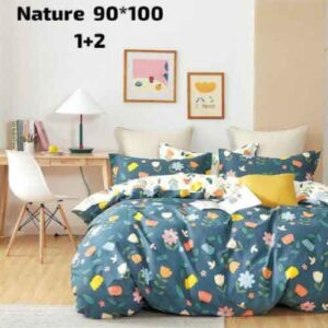 Nature Three Pcs Bedsheet Set