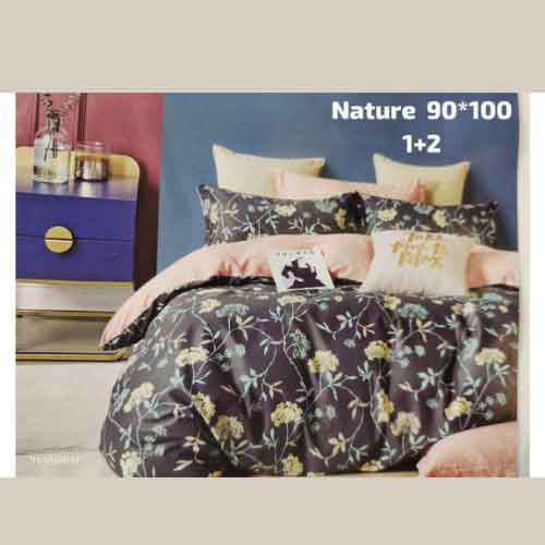 Nature Three Pcs Bedsheet Set